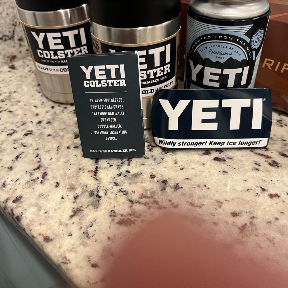 6 Pack New YETI Colsters Stainless Steel New in box - Picture 2 of 2